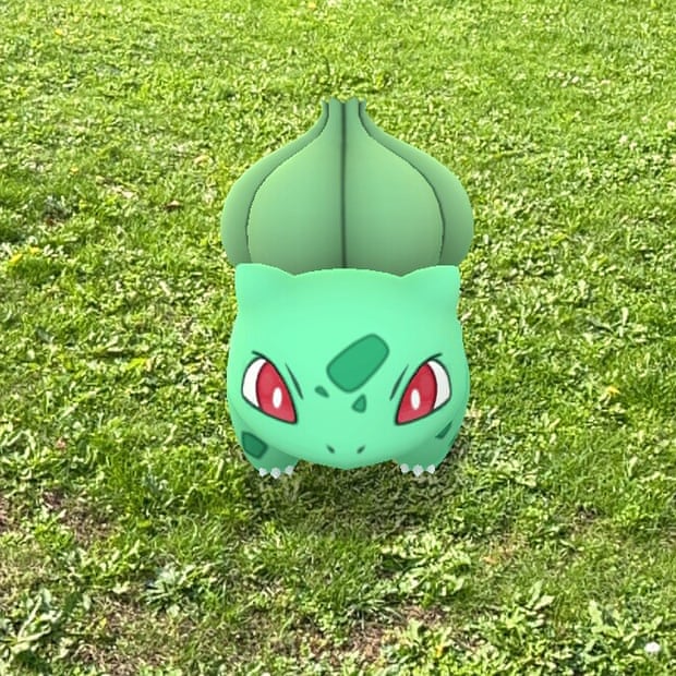 Pokémon Go screenshot of Bulbasaur