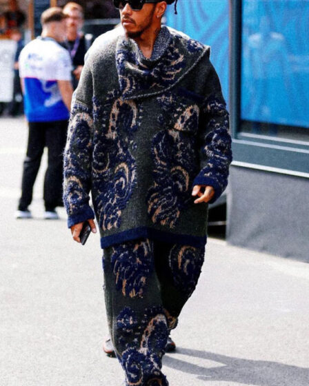 Lewis Hamilton Wore Etro For The F1 Belgian Grand Prix