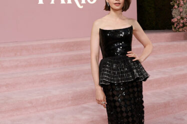 Lily Collins Wore Armani Privé For The 'Emily In Paris' Season 4 Premiere