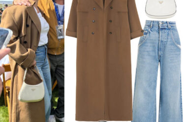 Selena Gomez: Brown Coat, Blue Jeans