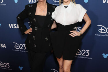 Jamie Lee Curtis and Lindsay Lohan at D23: The Ultimate Disney Fan Event