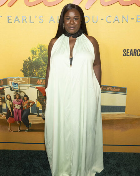 Uzo Aduba Wore Loewe To 'The Supremes at Earl's All-You-Can-Eat' LA Premiere