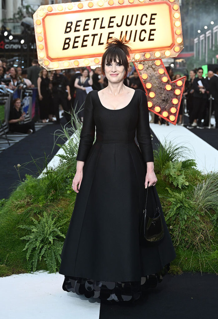 Winona Ryder Wore Prada To The ‘Beetlejuice Beetlejuice’ London Premiere