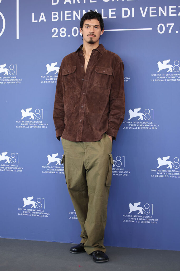 Omar Apollo attends the "Queer" photocall during the 81st Venice International Film Festival