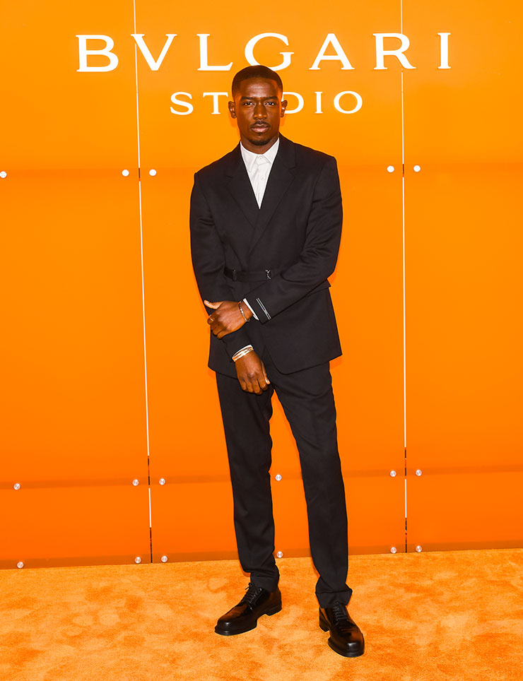 Damson Idris attends the Bulgari’s Tubogas Jewelry Collection Launch