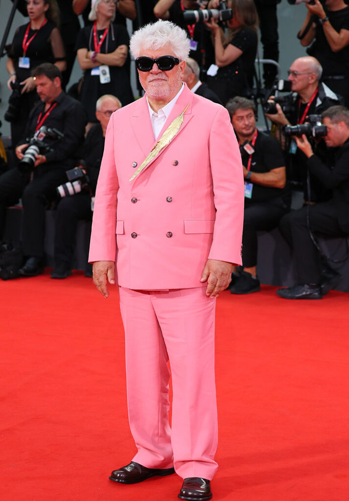 Pedro Almodovar attends the "The Room Next Door" red carpet during the 81st Venice International Film Festival 