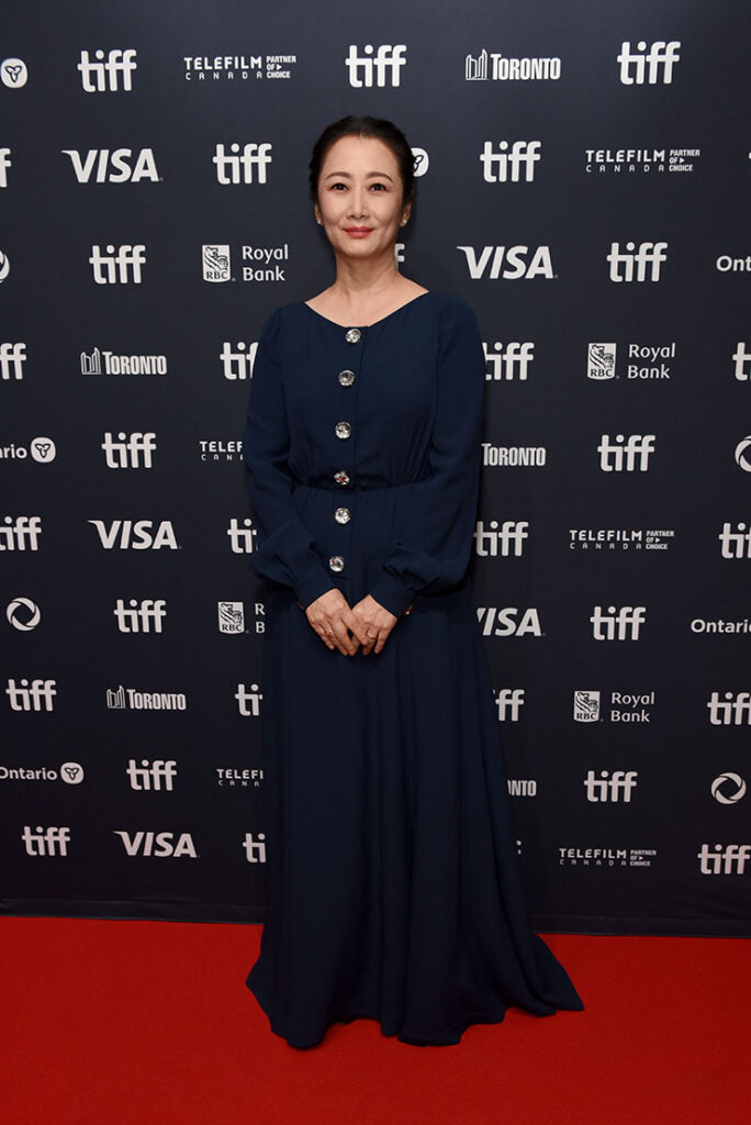 Zhao Tao attends the premiere of "Caught by the Tides" during the 2024 Toronto International Film Festival 