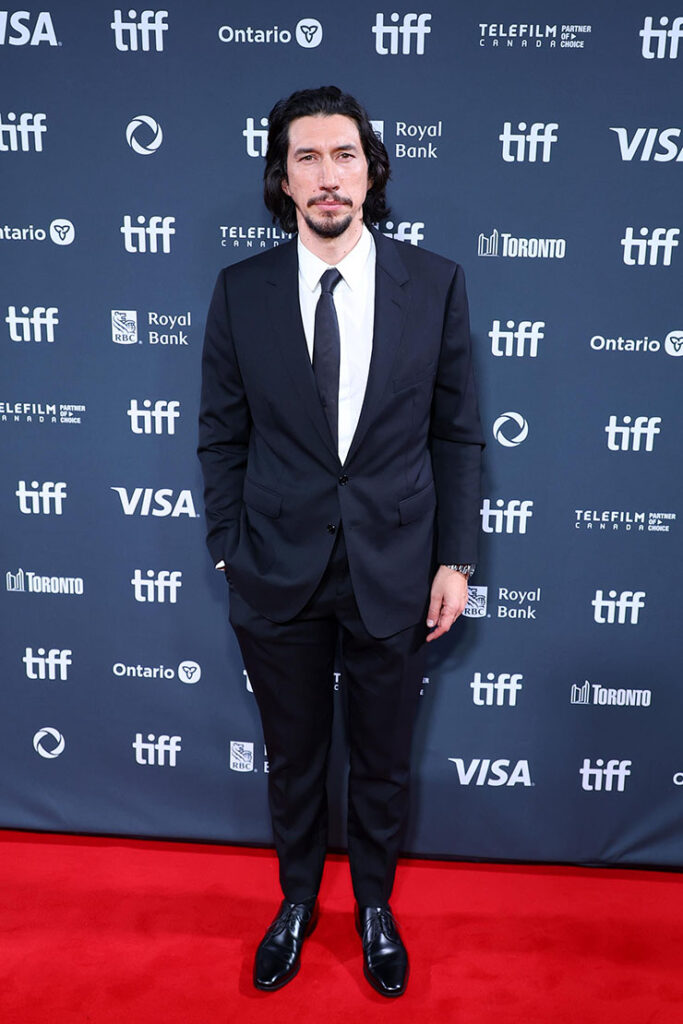 Adam Driver attends the premiere of "Megalopolis" during the 2024 Toronto International Film Festival 