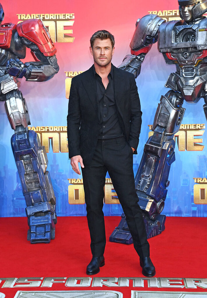 Chris Hemsworth attends the London Premiere of Transformers One