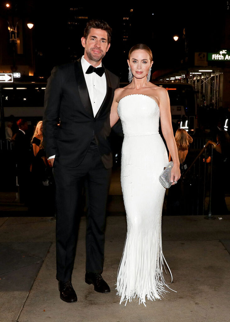 John Krasinski, Emily Blunt Wore Tamara Ralph Couture To The Clooney Foundation For Justice's The Albies