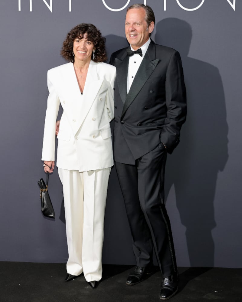 Francesca Bellettini and Marco Balich attend the 2024 Kering Women In Motion Awards.