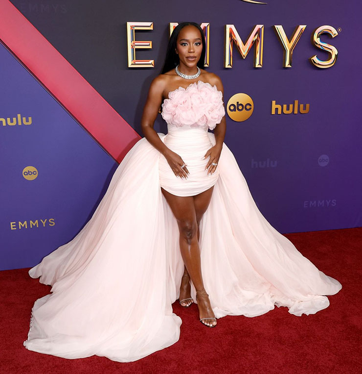 Aja Naomi King Wore Giambattista Valli Haute Couture To The 2024 Emmy Awards