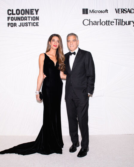 Amal Clooney Wore Atelier Versace To The Clooney Foundation for Justice's The Albies