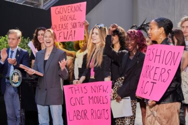 At NYFW, Models Push Governor to Sign Fashion Workers Act into Law