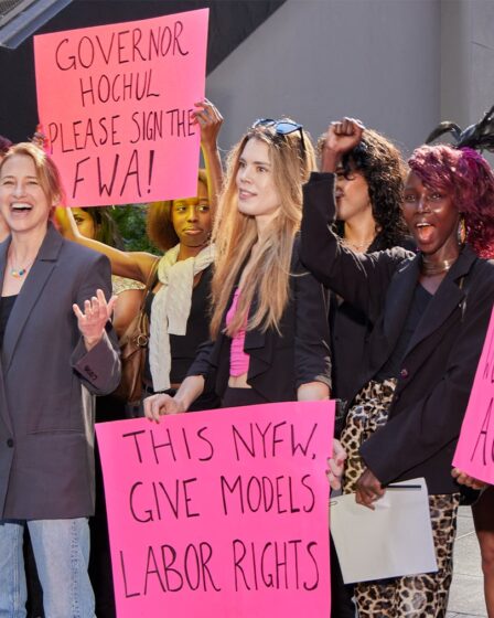 At NYFW, Models Push Governor to Sign Fashion Workers Act into Law