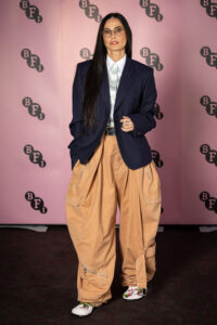 Demi Moore Wore Loewe To 'The Substance' London Screening