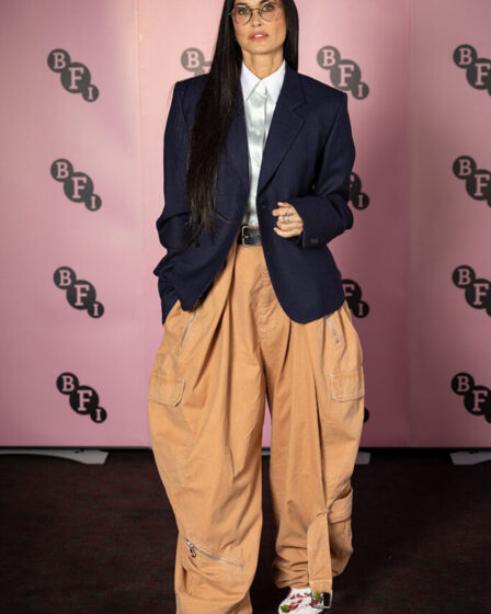 Demi Moore Wore Loewe To 'The Substance' London Screening