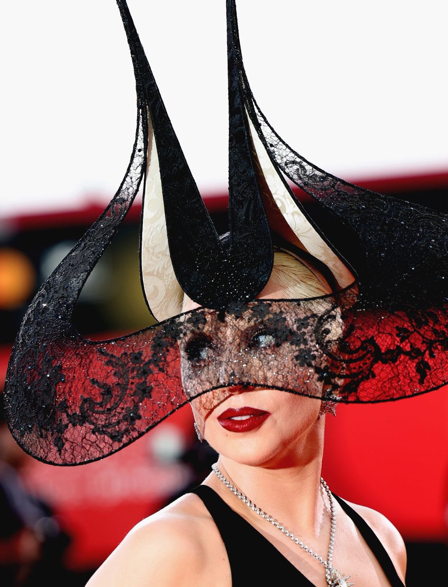 Lady Gaga attends the "Joker: Folie Ã  Deux" red carpet during the 81st Venice International Film Festival