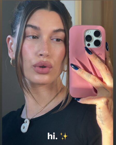 Image may contain Hailey Baldwin Head Person Face Photography Portrait Adult Accessories Jewelry and Necklace