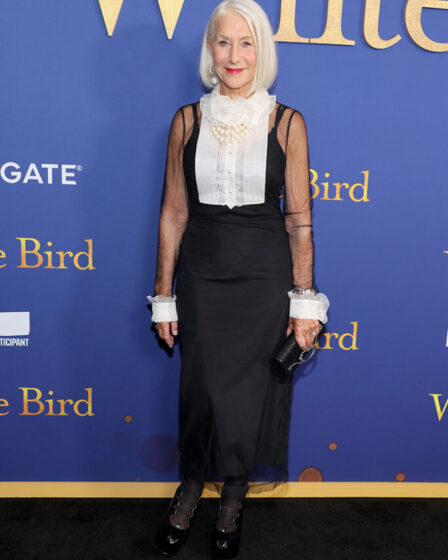 Helen Mirren Wore Dolce & Gabbana To The 'White Bird' New York Screening