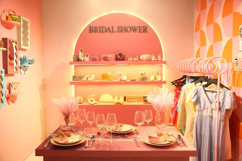 Indian online retailer Ajio Luxe presented a large booth at the latest The Wedding Collective expo in Mumbai with products in dedicated sections for the bridal shower the bachelorette party and the honeymoon.