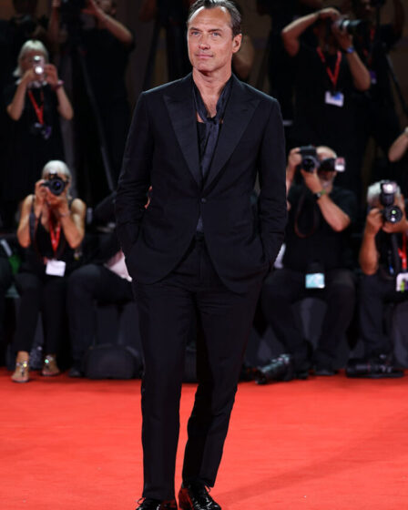 Jude Law Wore Brioni To 'The Order' Venice Film Festival Premiere & Photocall