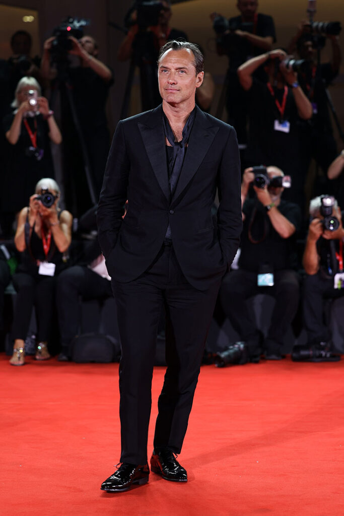 Jude Law Wore Brioni To 'The Order' Venice Film Festival Premiere & Photocall