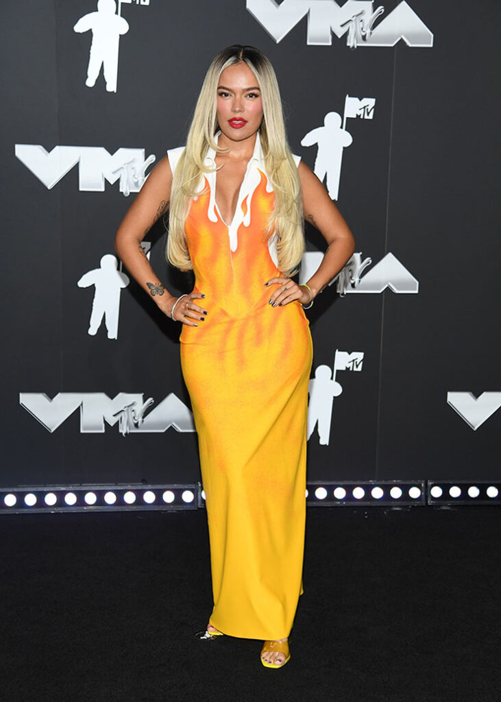 Karol G Wore Vintage Veronique Leroy To The 2024 MTV VMAs