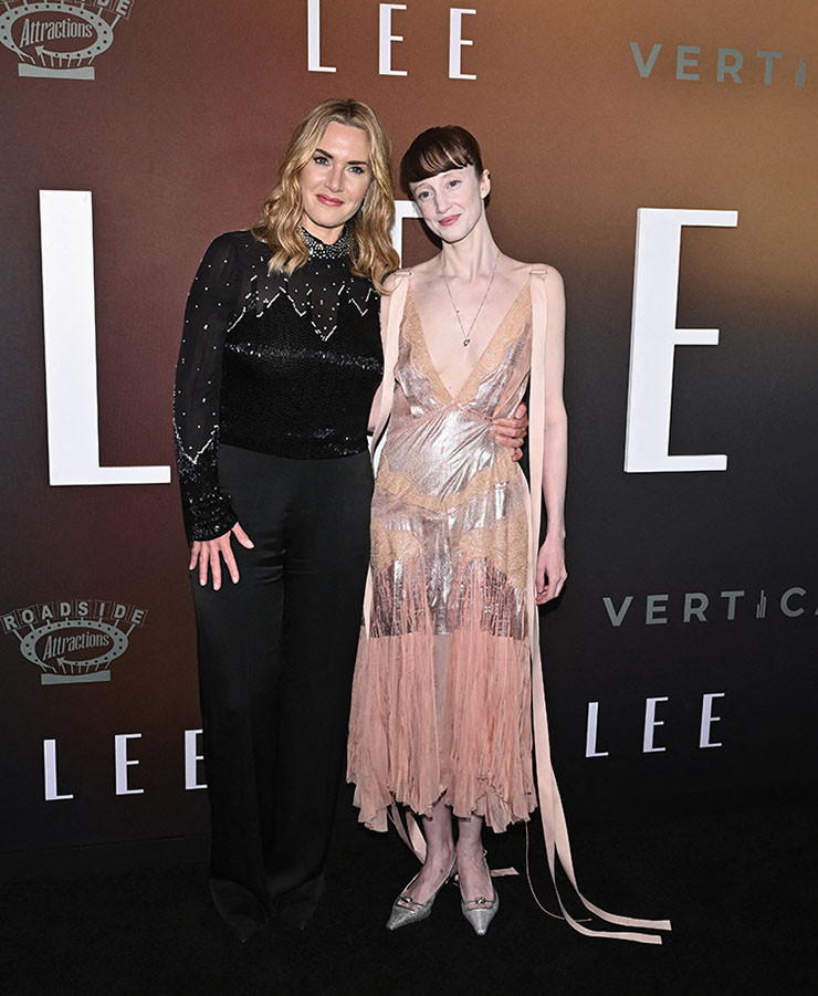 Kate Winslet & Andrea Riseborough attend the 'Lee' New York Screening