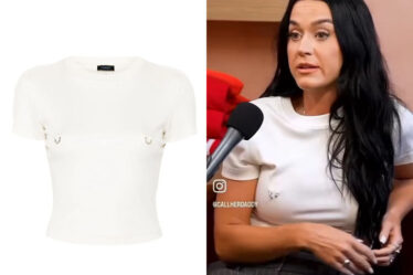 Katy Perry's Mugler Pierced Baby T-Shirt