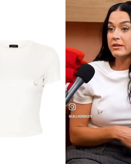 Katy Perry's Mugler Pierced Baby T-Shirt