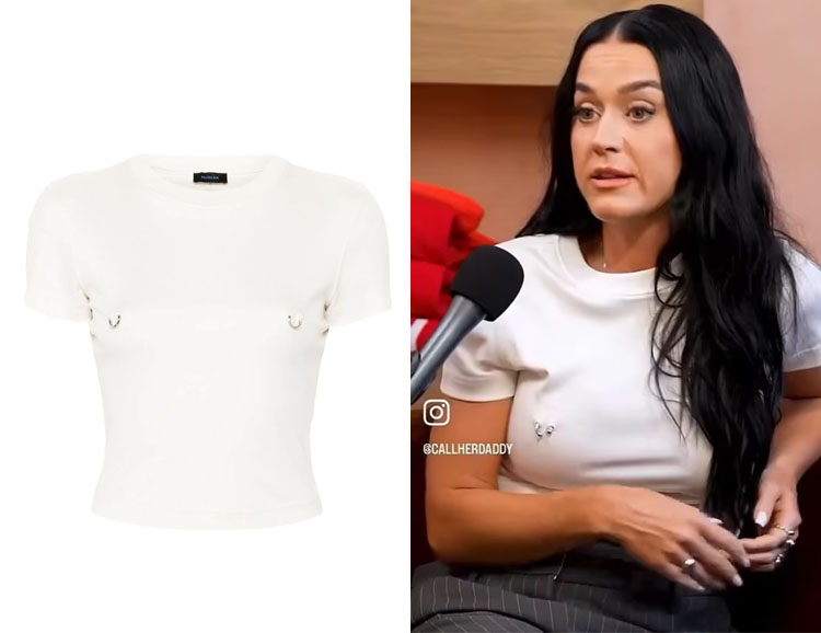 Katy Perry's Mugler Pierced Baby T-Shirt