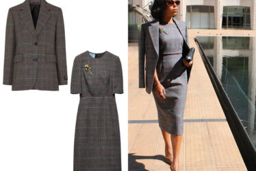 Kerry Washington's Prada Prince of Wales Dress & Blazer