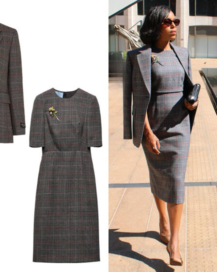 Kerry Washington's Prada Prince of Wales Dress & Blazer