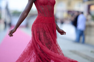 Lupita Nyong'o radiates elegance in red Dolce & Gabbana for the San Sebastian Film Festival 'The Wild Robot' premiere