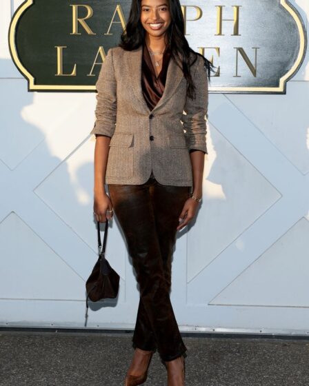 Natalia Bryant attends the Ralph Lauren fashion show during New York Fashion Week September 2024 at Khalily Stables on September 05, 2024 in Bridgehampton, New York. (Photo by Dimitrios Kambouris/Getty Images)