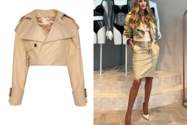 Rosie Huntington-Whiteley's WARDROBE.NYC Perfecto Cropped Trench Jacket