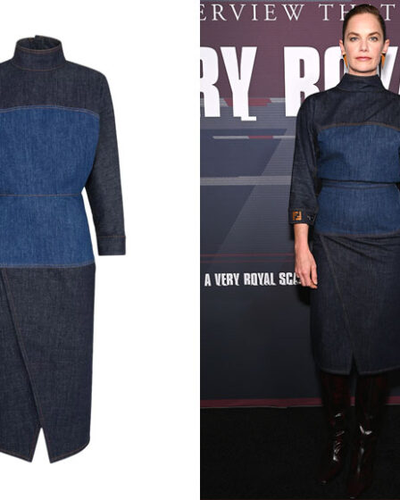 Ruth Wilson's Fendi Poseidon Denim Dress