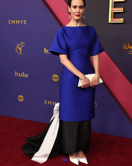 Sarah Paulson in Prada for the 2024 Emmy Awards