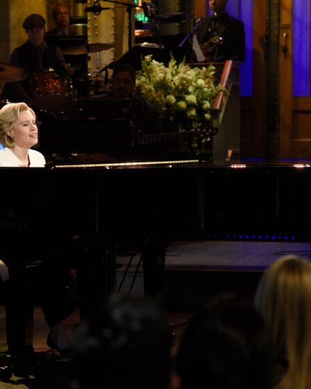 SATURDAY NIGHT LIVE  Dave Chappelle Episode 1710  Pictured  Kate McKinnon as Hillary Clinton sings Leonard Cohen's...