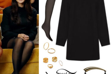 Selena Gomez: Black Mini Dress and Pumps