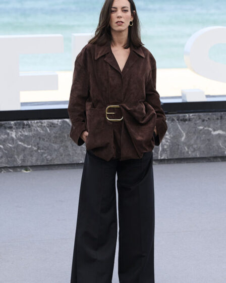 Victoria Luengo attends the 'Yo, Adicto/ I, Addict' photocall during the 72nd San Sebastian International Film Festival