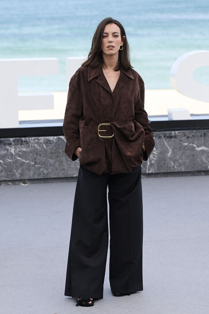 Victoria Luengo attends the 'Yo, Adicto/ I, Addict' photocall during the 72nd San Sebastian International Film Festival