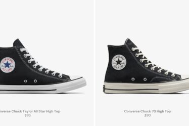 Converse Chuck Taylor side-by-side with Converse Chuck 70s