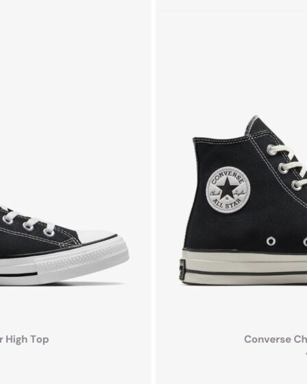 Converse Chuck Taylor side-by-side with Converse Chuck 70s