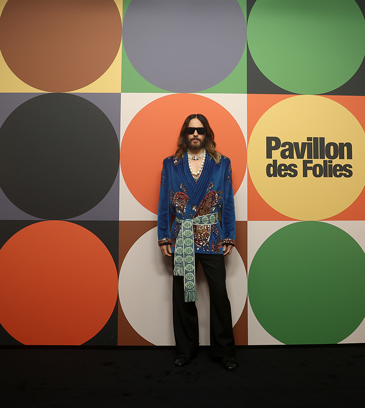 Jared Leto attends Valentino Spring 2025 show at Paris Fashion Week