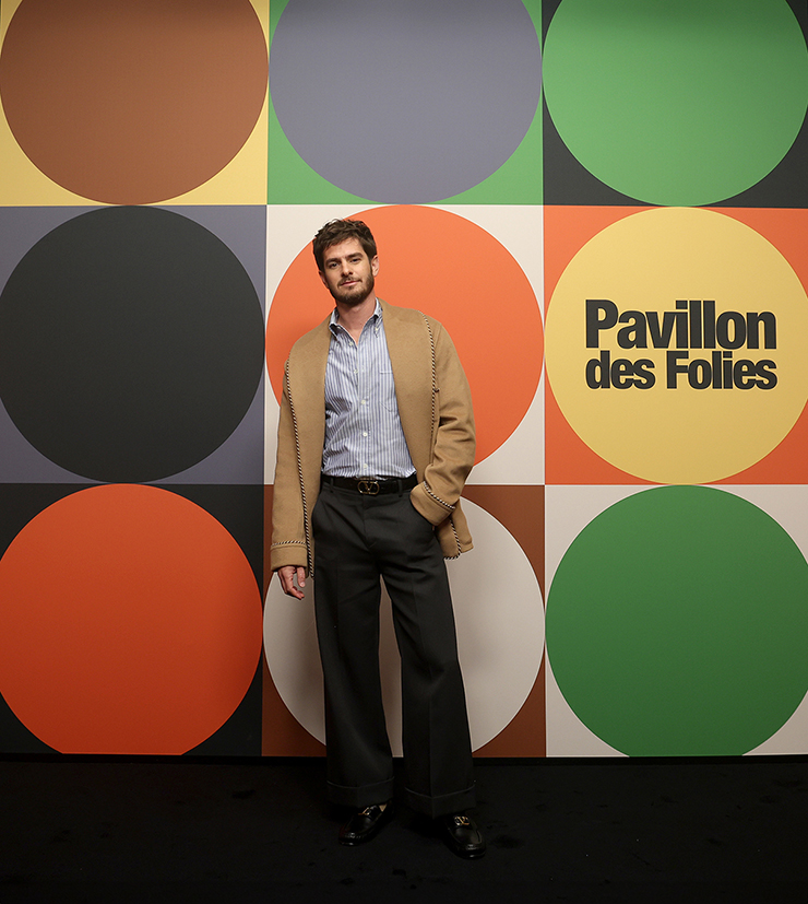 Andrew Garfield attends Valentino Spring 2025 show at Paris Fashion Week