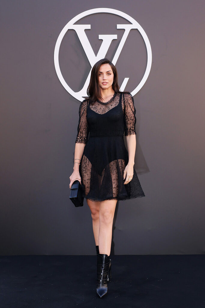 Ana de Armas attends the Louis Vuitton Paris Womenswear Spring-Summer 2025 show 