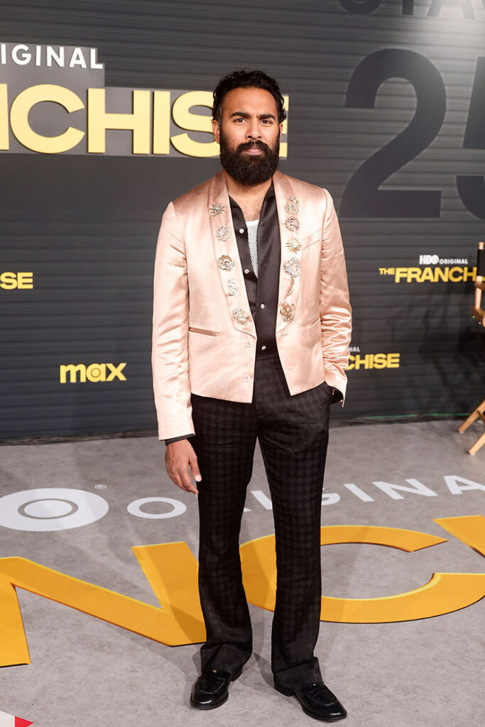 Himesh Patel attends the Los Angeles Premiere of the HBO Original Series "The Franchise"