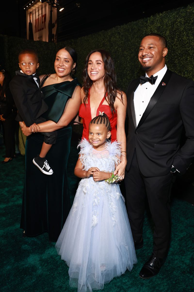 LOS ANGELES, CALIFORNIA - OCTOBER 05: (L-R) Francis Nelson, Ella Nelson, Meghan, Duchess of Sussex, and Guests attend the Children's Hospital Los Angeles Gala 2024 at JW Marriott LA Live on October 05, 2024 in Los Angeles, California. (Photo by Matt Winkelmeyer/Getty Images for Children's Hospital Los Angeles)